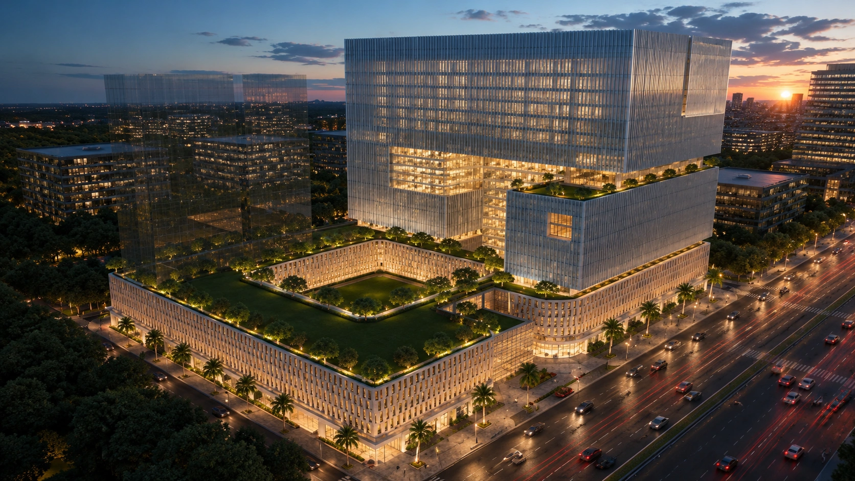 Cyber Square GreenScape Nerul – premium office interiors